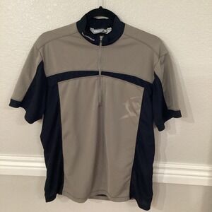 Sugoi Men's Cycling Jersey (Estimated Large) Tan/Black Quarter Zip